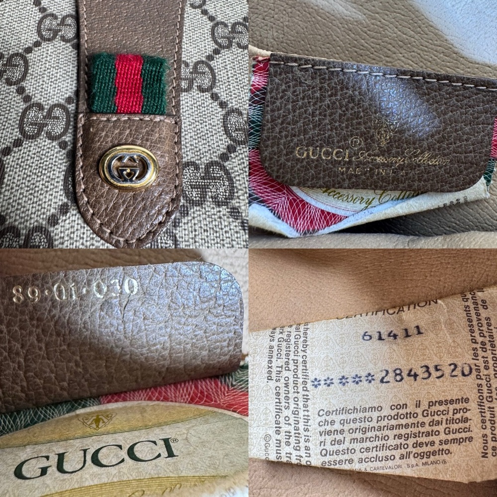 Gucci Large Ophidia Sherry Line Supreme GG Monogram Clutch Crossbody Bag - Picture 5 of 14